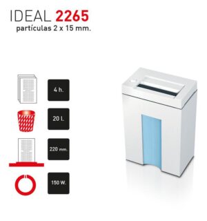 DESTRUCTORA IDEAL 2265 CC (2x15)