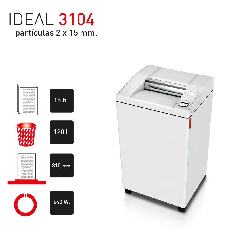 DESTRUCTORA IDEAL 3104 CC (2X15)