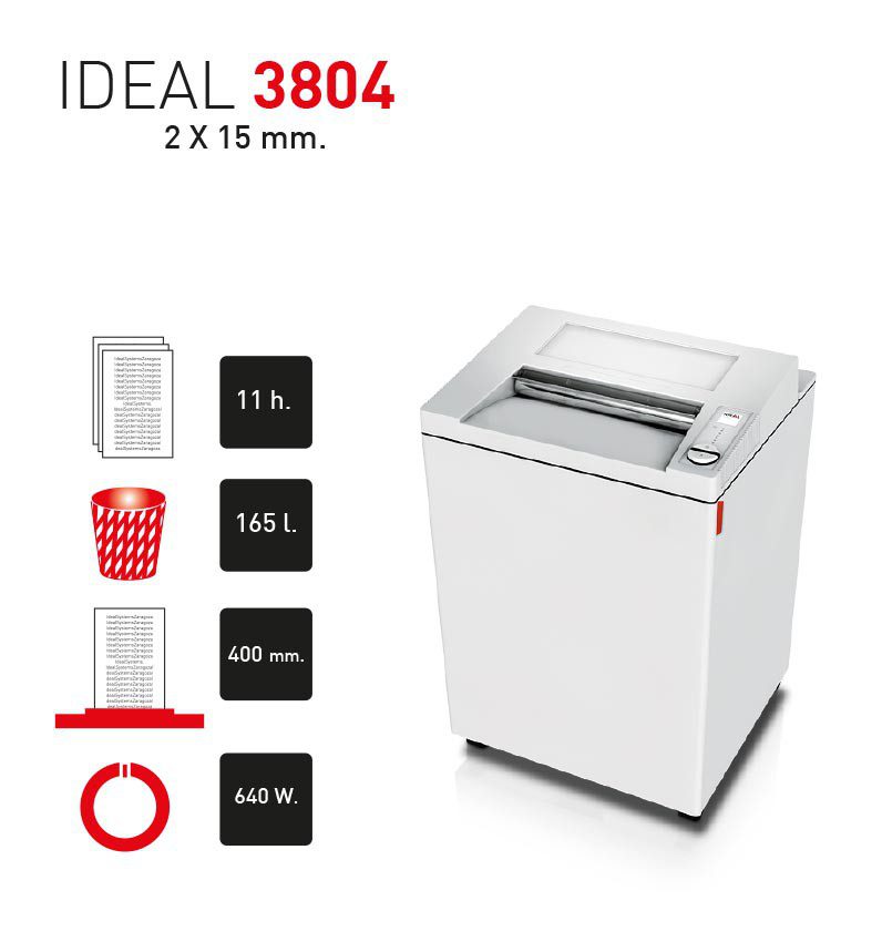 DESTRUCTORA IDEAL 3804 CC (2X15)