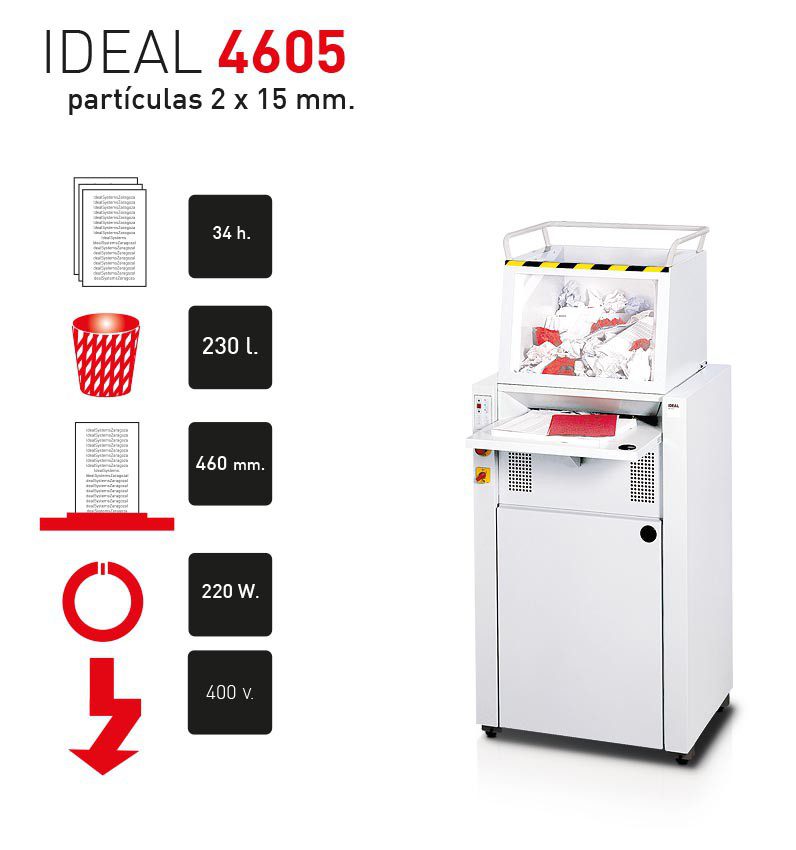 DESTRUCTORA IDEAL 4605 CC (2X15)