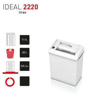 DESTRUCTORA IDEAL 2220 - TIRAS 4 mm