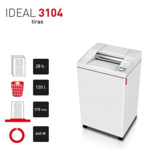 DESTRUCTORA IDEAL 3104 (Tiras 4mm)