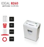 DESTRUCTORA IDEAL 8240 CC SHREDCAT (4x40)