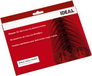 HOJAS ACEITE LUBRICANTE PARA CUCHILLAS DEDESTRUTORA (PACK 18 HOJAS,  INDIVISIBLE)